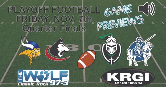 High School Football Previews - Week 11 - Quarter Finals