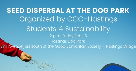 Seed Dispersal Coming at Hastings Dog Park