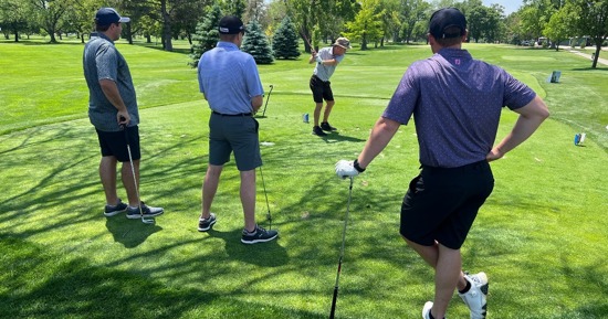 Golf Tournament 2025 golfers with Bruning Bank