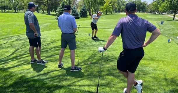 Golf Tournament 2025 golfers with Bruning Bank