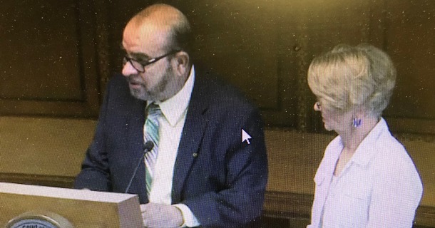Ray Aguilar and Margaret Buck