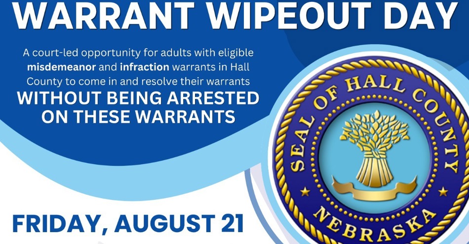 Hall County Court to Host Warrant Wipeout Day on August 21