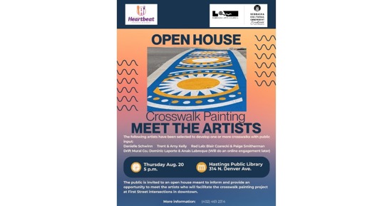 Crosswalk Painting Open House set for 8/20