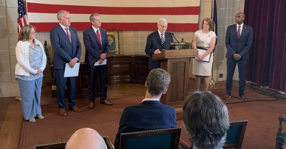 Governor, Secretary of State and Election Officials Host News Conference on Ballot Petition Process