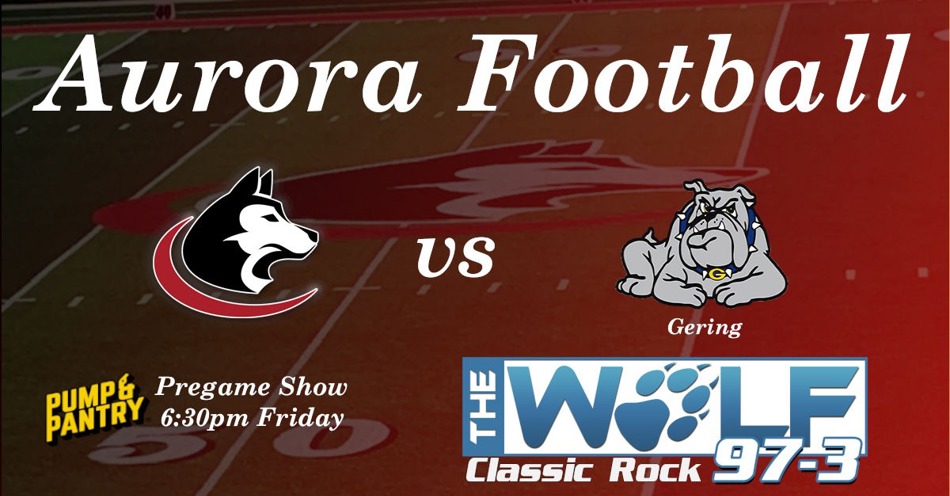 Aurora FB Hosts Gering for Homecoming