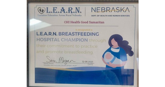 Good Samaritan & St. Francis Recognized by the State for Breastfeeding Support