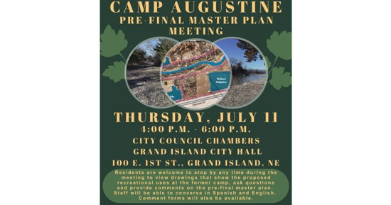 Camp Augustine Pre-Final Master Plan Open House Planned