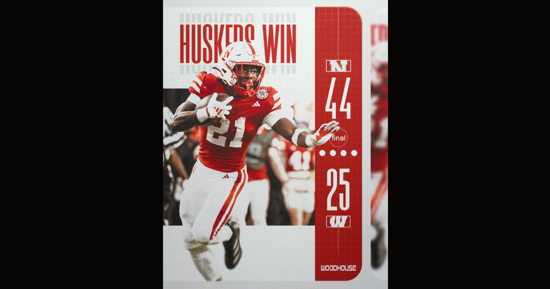 Huskers Beat Badgers 44-25