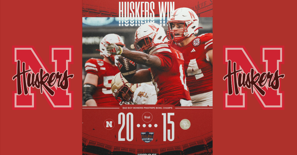 Huskers Topple Boston College in Bad Boy Mowers Pinstripe Bowl