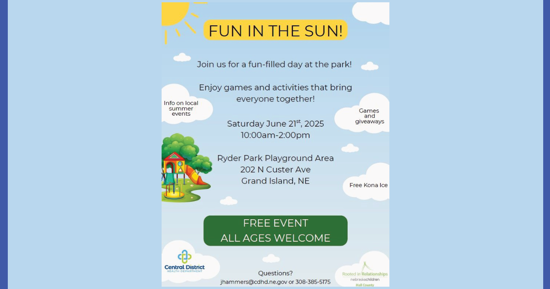 CDHD To Host Fun In The Sun Saturday 