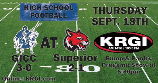 GICC Football Heads To Superior Thursday Night 