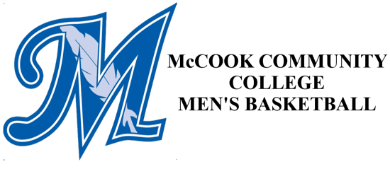 McCook Community College Logo on the left with the words McCook community college basketball mens on the right