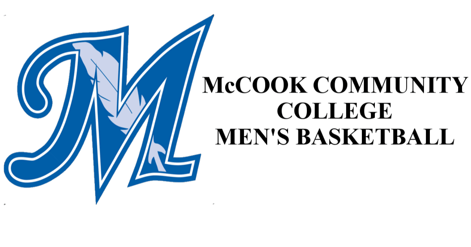 McCook Community College Logo on the left with the words McCook community college basketball mens on the right