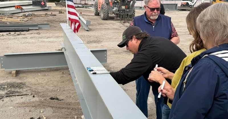Hall County Courthouse Project Reaches New Heights with Final Beam Ceremony