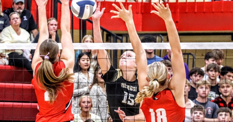 Northwest Volleyball Defeats Aurora, 3-1 